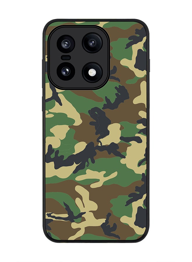 For OnePlus 15 Case,Slim fit Camera Protection, Shockproof Thin Phone cover  - Jungle Camo